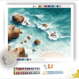 WATERCOLOR COASTAL BREEZE - Paint by Numbers Full Kit