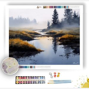 WATERCOLOR LUMINOUS MARSH - Paint by Numbers Full Kit