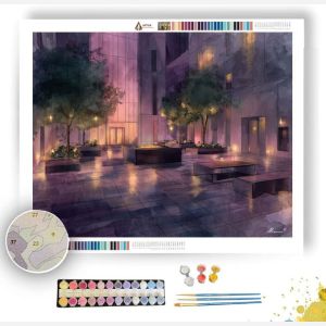 EVENING PLAZA - Paint by Numbers Full Kit