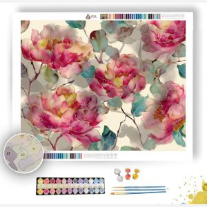MORNING PEONY - Paint by Numbers Full Kit