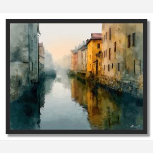 SERENE CANAL - FRAMED