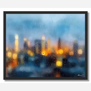 RAINY SKYLINE - FRAMED