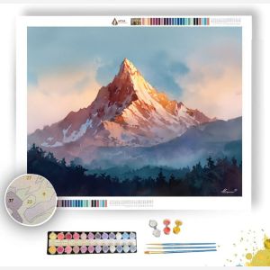 WATERCOLOR HIGH PEAK GLOW - Paint by Numbers Full Kit