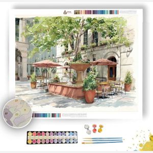 SERENE PLAZA - Paint by Numbers Full Kit