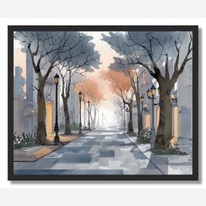 SERENE BOULEVARD - FRAMED