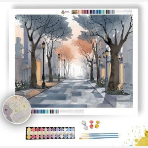 SERENE BOULEVARD - Paint by Numbers Full Kit