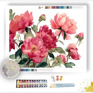 FRAGRANT PEONY - Paint by Numbers Full Kit