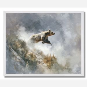 SOARING BEAR - FRAMED