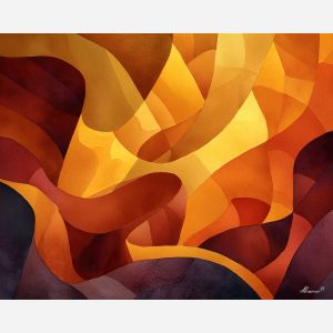 an, arrangement, of, amber, forms, expressed, through, tonal, soft washes, pastel hues, natural flow, gentle gradients, atmospheric depth, textural blending, organic motion, diffused light, fine pigments, layered tones