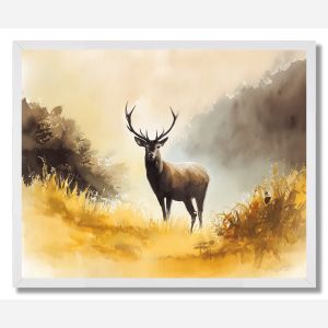 AMBER DEER - FRAMED