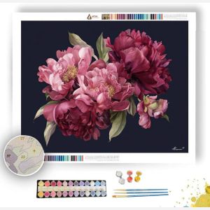 VELVET PEONY - Paint by Numbers Full Kit