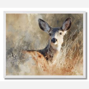 SILENT DEER - FRAMED