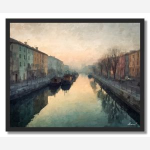 EVENING CANAL - FRAMED
