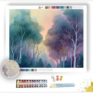 WATERCOLOR FOREST WHISPER - Paint by Numbers Full Kit