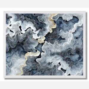 SILVER RIPPLES - FRAMED