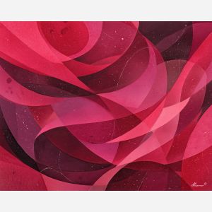 an, arrangement, of, crimson, planes, expressed, through, tonal, soft washes, pastel hues, natural flow, gentle gradients, atmospheric depth, textural blending, organic motion, diffused light, fine pigments, layered tones