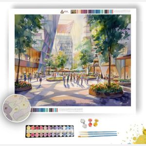 DREAMLIKE PLAZA - Paint by Numbers Full Kit