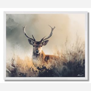 VELVET DEER - FRAMED