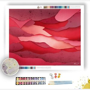 CRIMSON LAYERS - Paint by Numbers Full Kit