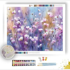 WATERCOLOR BLOSSOM FIELD - Paint by Numbers Full Kit