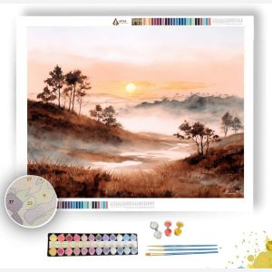 WATERCOLOR EVENING FOG - Paint by Numbers Full Kit