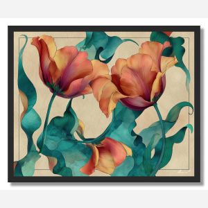 AMBER TULIP - FRAMED