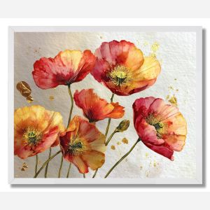 RADIANT POPPY - FRAMED
