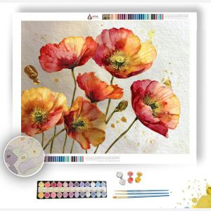 RADIANT POPPY - Paint by Numbers Full Kit