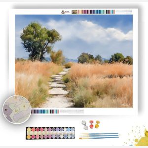 WATERCOLOR MEADOW PATHWAY - Paint by Numbers Full Kit
