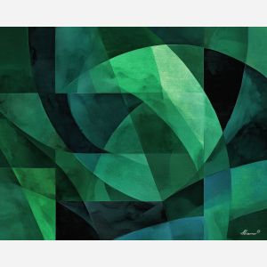 an, arrangement, of, emerald, planes, expressed, through, tonal, soft washes, pastel hues, natural flow, gentle gradients, atmospheric depth, textural blending, organic motion, diffused light, fine pigments, layered tones