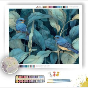 WATERCOLOR BLUEBIRD GLADE - Paint by Numbers Full Kit