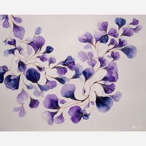 a, composition, of, delicate, violet, arranged, in, graceful, soft washes, pastel hues, natural flow, gentle gradients, atmospheric depth, textural blending, organic motion, diffused light, fine pigments, layered tones