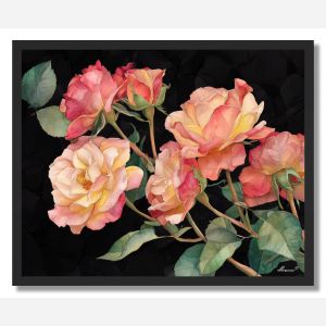 EVENING ROSE - FRAMED