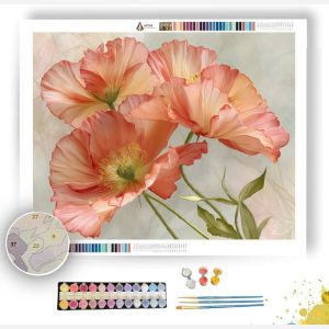 BLOSSOMING POPPY - Paint by Numbers Full Kit