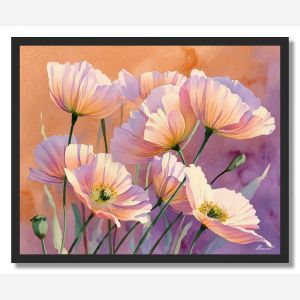 PASTEL POPPY - FRAMED