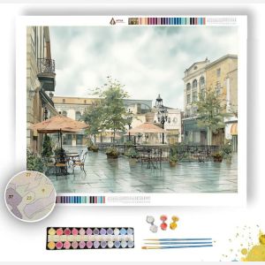 QUIET PLAZA - Paint by Numbers Full Kit