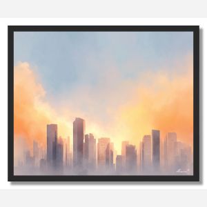 GENTLE SKYLINE - FRAMED