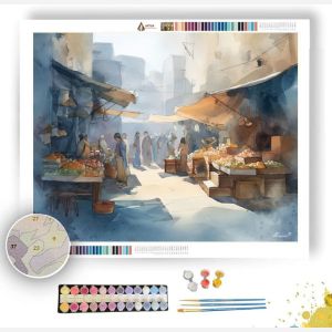 SUNLIT MARKET - Paint by Numbers Full Kit