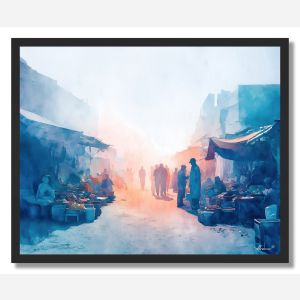 HAZY MARKET - FRAMED