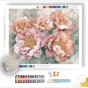 SOFT PEONY - Paint by Numbers Full Kit