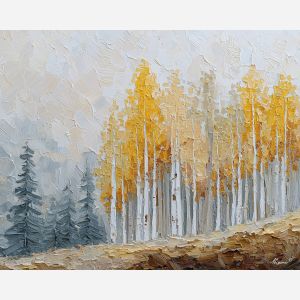 hillside, clearing, beneath, parted, sliding, along, walls, pale, tender light, reflective stillness, subtle reverence, luminous calm, quiet sanctuary, soft radiance, arched space, gentle horizon, calm interior, hushed atmosphere, oil painting palette knife, textured impasto