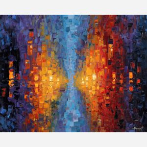 tumbling, into, kaleidoscopic, shards, repeating, echo, patterns, along, visual distortion, bold saturation, neon spectrum, vivid spiral, kaleidoscopic field, surreal pattern, trippy geometry, fractal drift, chromatic wave, liquid color, oil painting palette knife, textured impasto