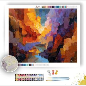 RADIANT ECHOES STORMBORN - Paint by Numbers Full Kit