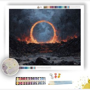 BLAZING SANCTUM ARC - Paint by Numbers Full Kit