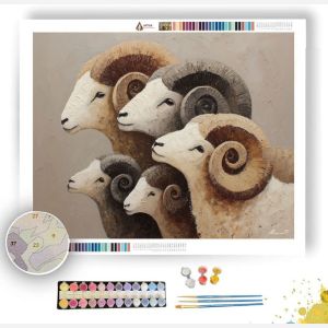 PALE TRACE SPIRAL - Paint by Numbers Full Kit