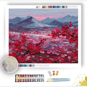 CRIMSON CHORUS BLOOM - Paint by Numbers Full Kit