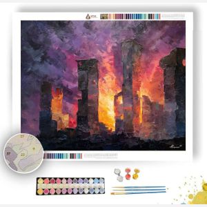 BLAZING FRAGMENTS - Paint by Numbers Full Kit