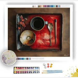 CRIMSON RITUAL BLOOM - Paint by Numbers Full Kit
