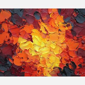 reduced, composition, built, sparse, shapes,, immersed, palette knife, oil painting, textured impasto, layered pigment, dynamic strokes, sculpted paint, expressive surface, abstract detail, rich color, chromatic texture