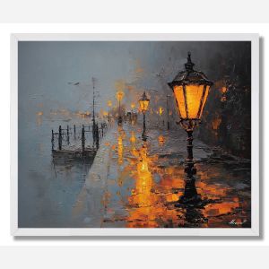 AMBER LANTERNS - FRAMED